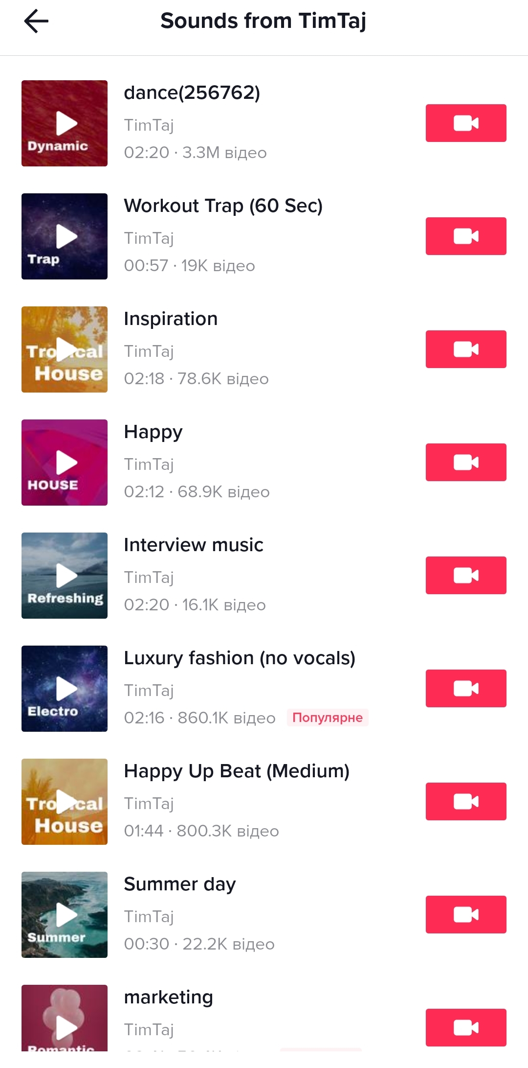 My tracks on TikTok have been featured in over 10 million videos